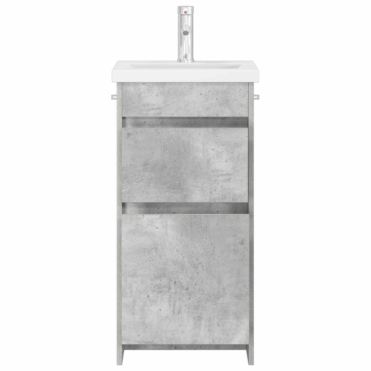 Badmøbel med vask Betonggrå 42 x 40 x 84,5 cm Konstruert tre