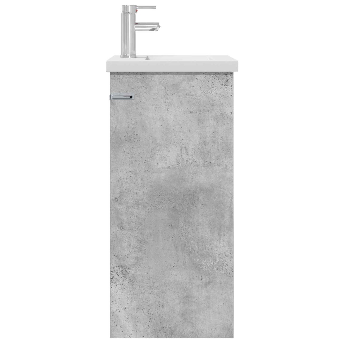 Badmøbel med vask Betonggrå 42 x 40 x 84,5 cm Konstruert tre