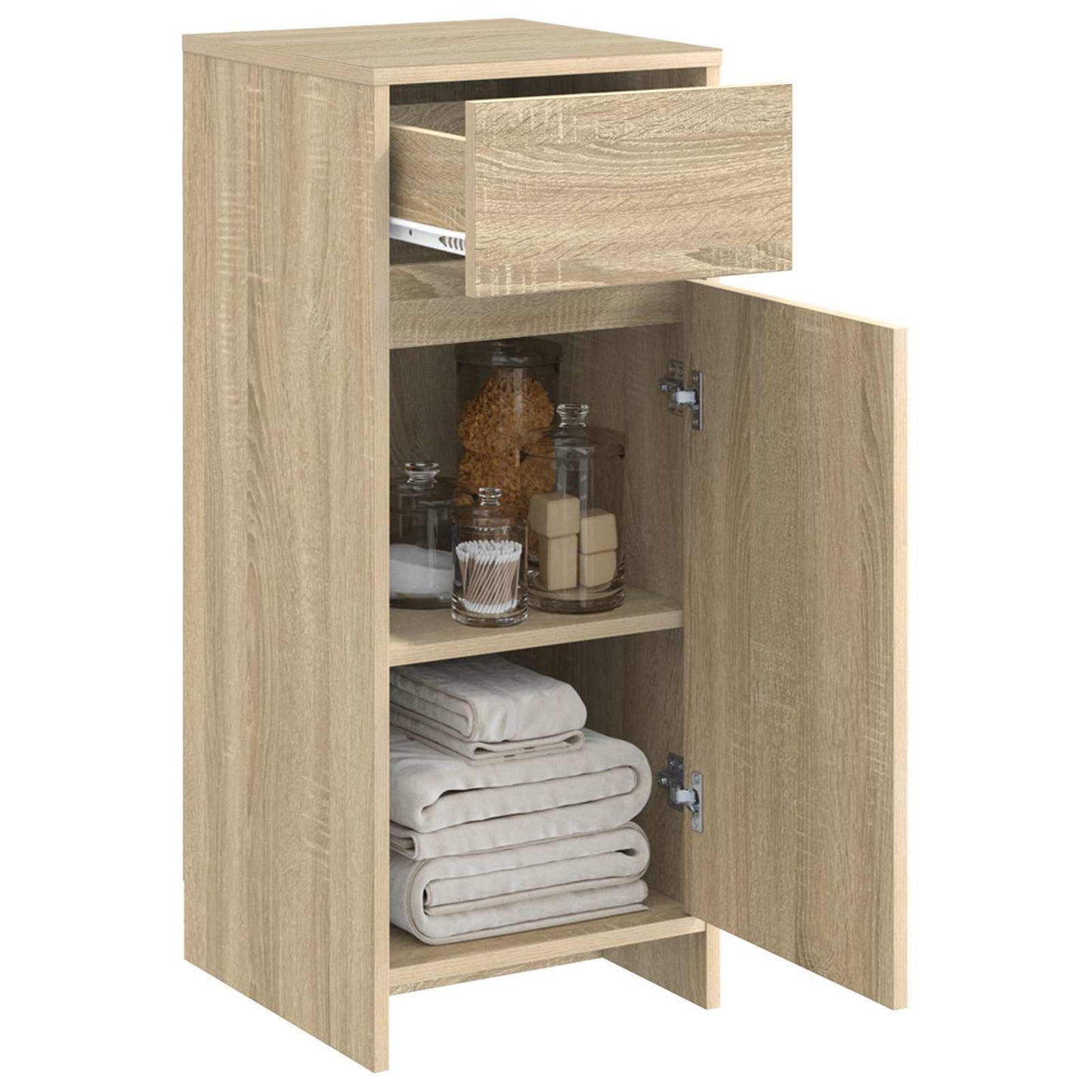 Baderomsskap Sonoma eik 35 x 36,5 x 85 cm Konstruert tre