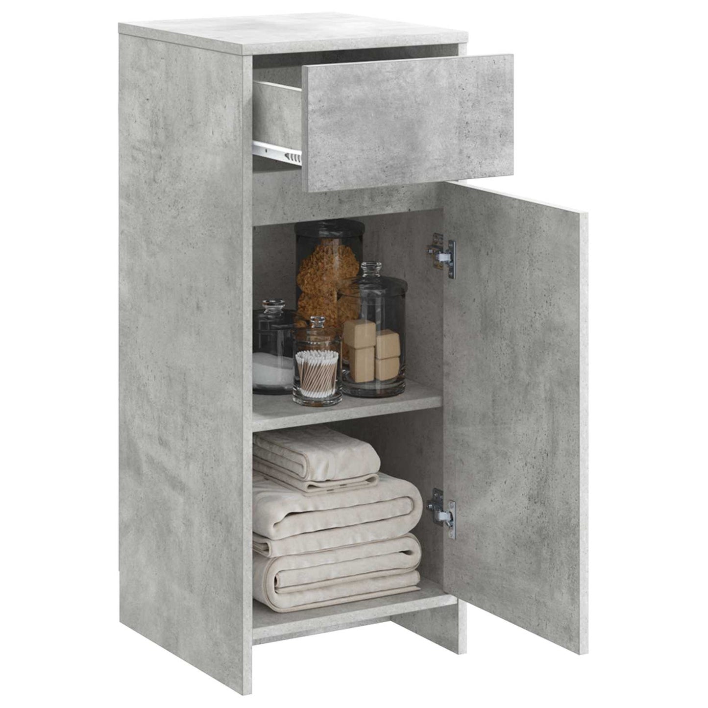 Baderomsskap Betonggrå 35 x 36,5 x 85 cm Konstruert tre