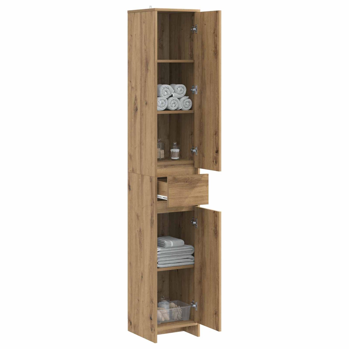 Baderomsskap Artisan eik 30 x 33 x 190 cm Konstruert tre