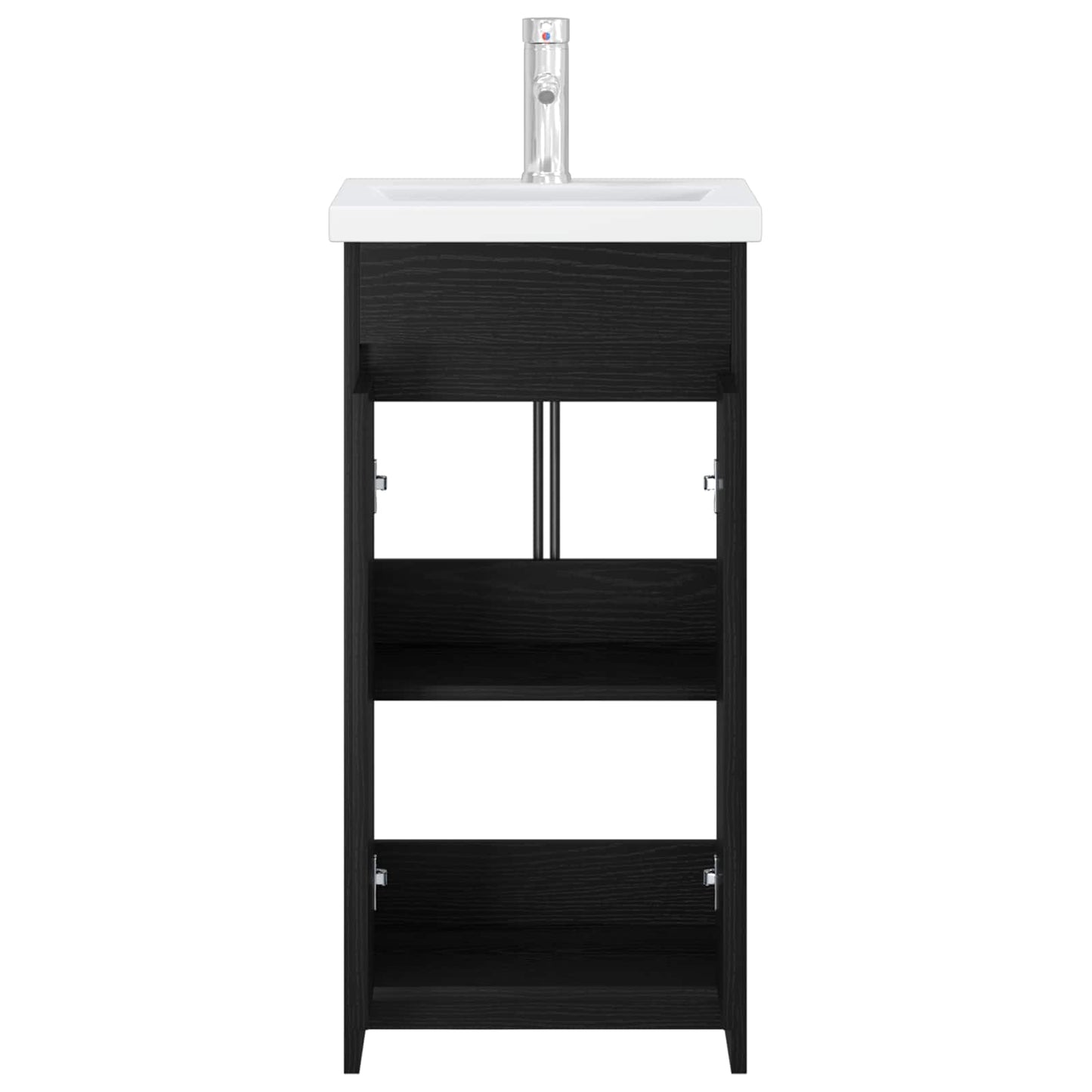 Badmøbel med vask Svart eik 42 x 40 x 84,5 cm Konstruert tre