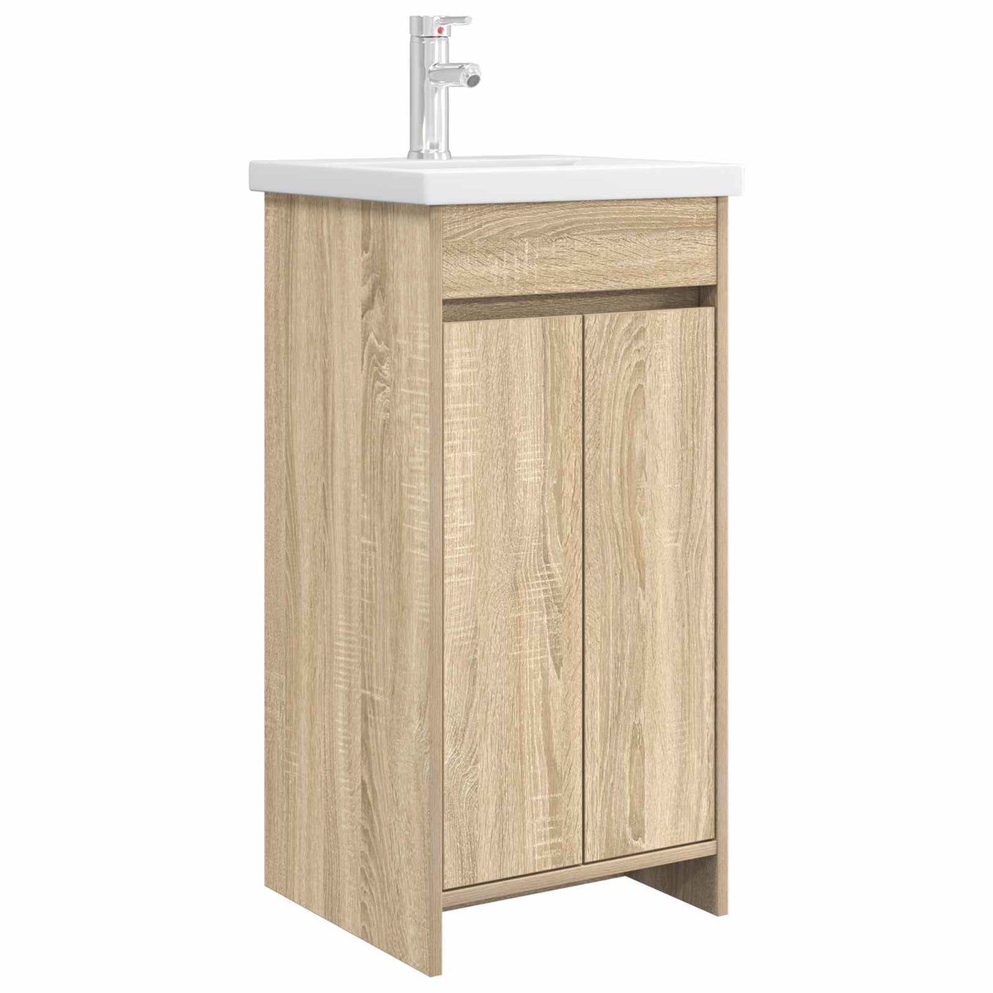 Badmøbel med vask Sonoma eik 42 x 40 x 84,5 cm Konstruert tre