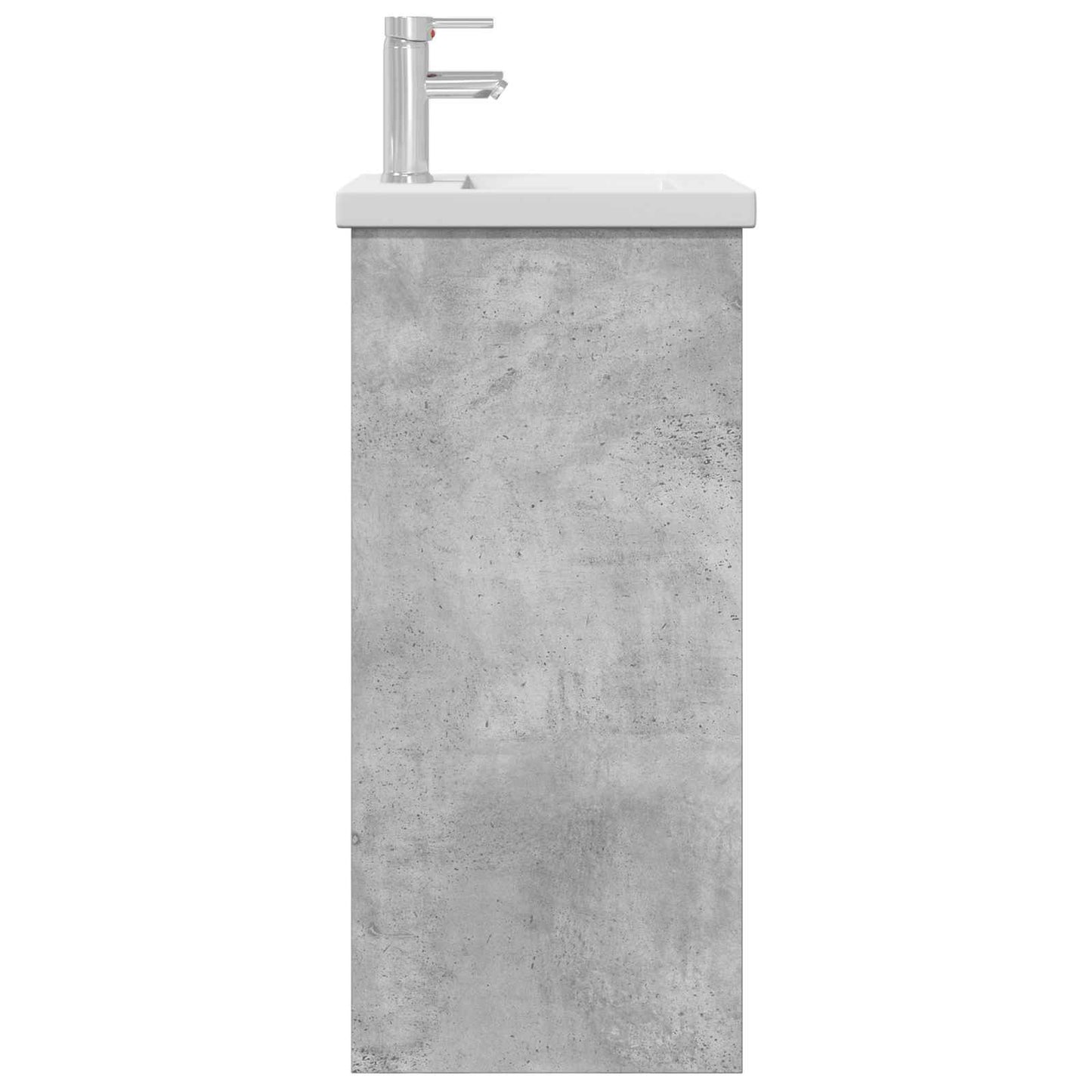 Badmøbel med vask Betonggrå 42 x 40 x 84,5 cm Konstruert tre