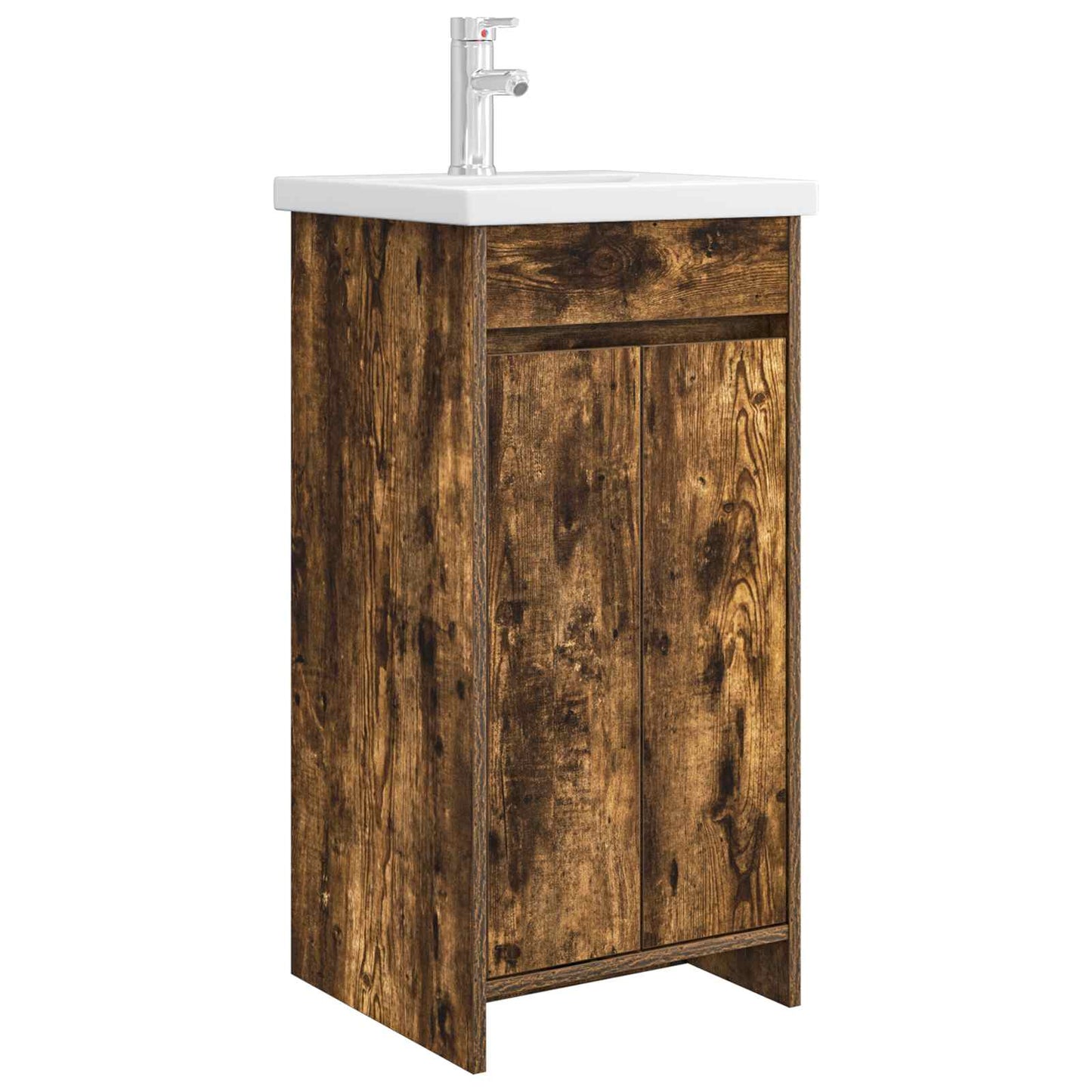 Badmøbel med vask Røkt Eik 42 x 40 x 84,5 cm Konstruert tre