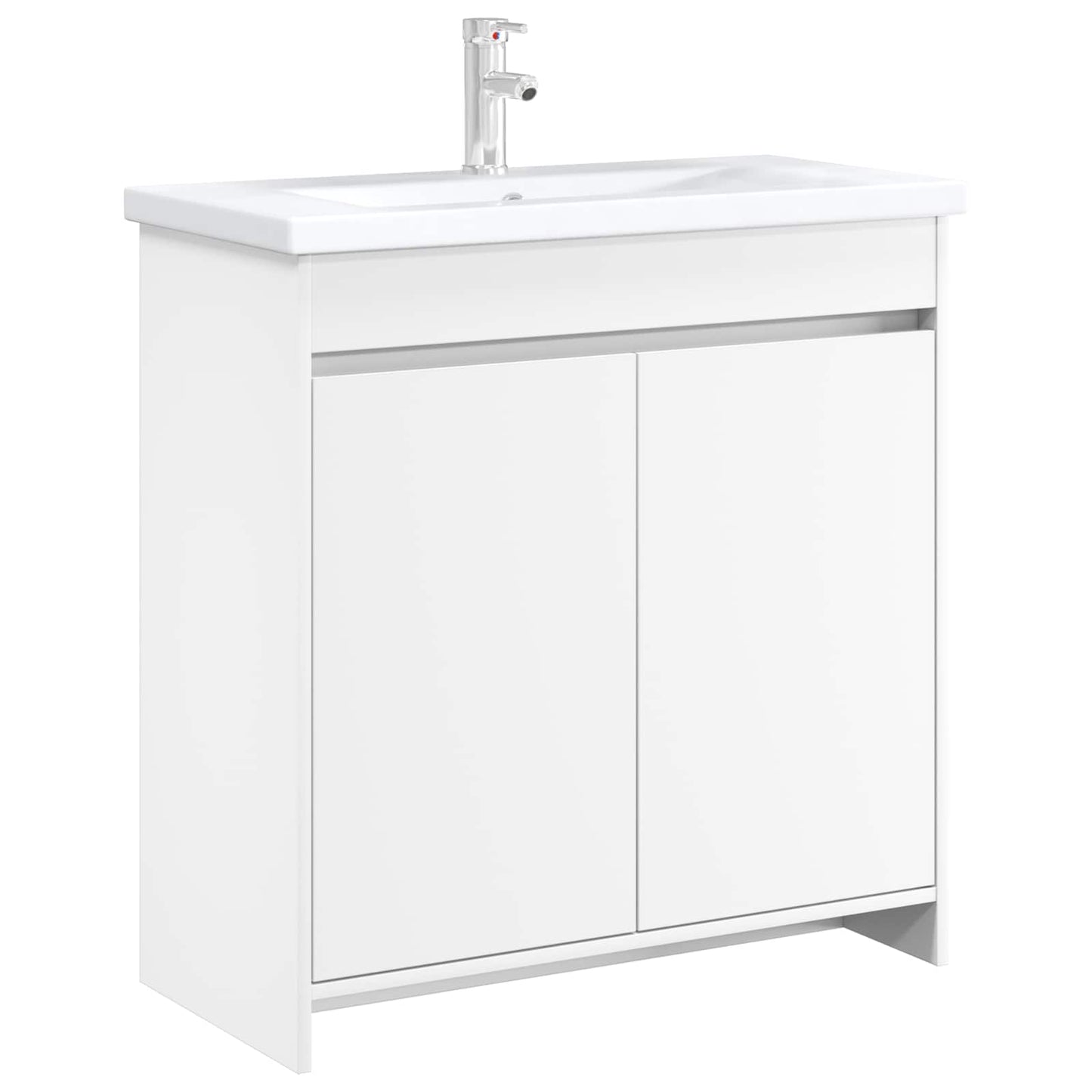 Badskapinet under vask Hvit 78,5 x 37,5 x 81 cm Konstruert tre