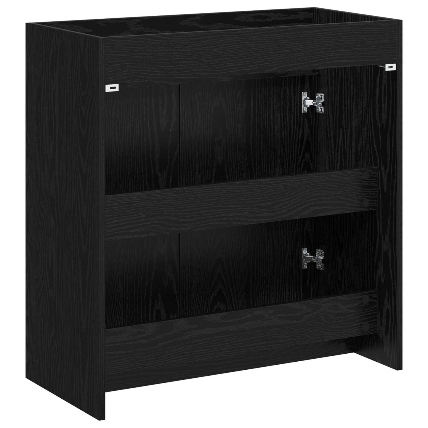 Badskapinet under vask Svart eik 78,5 x 37,5 x 81 cm