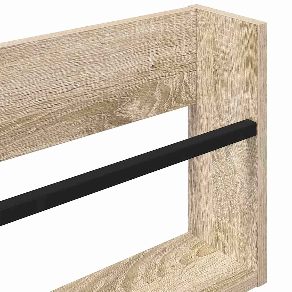 Magasinreol med hylle Sonoma eik 60 x 12 x 30 cm Konstruert tre