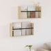Magasinreol 2 pcs Sonoma eik 60 x 12 x 30 cm Konstruert tre