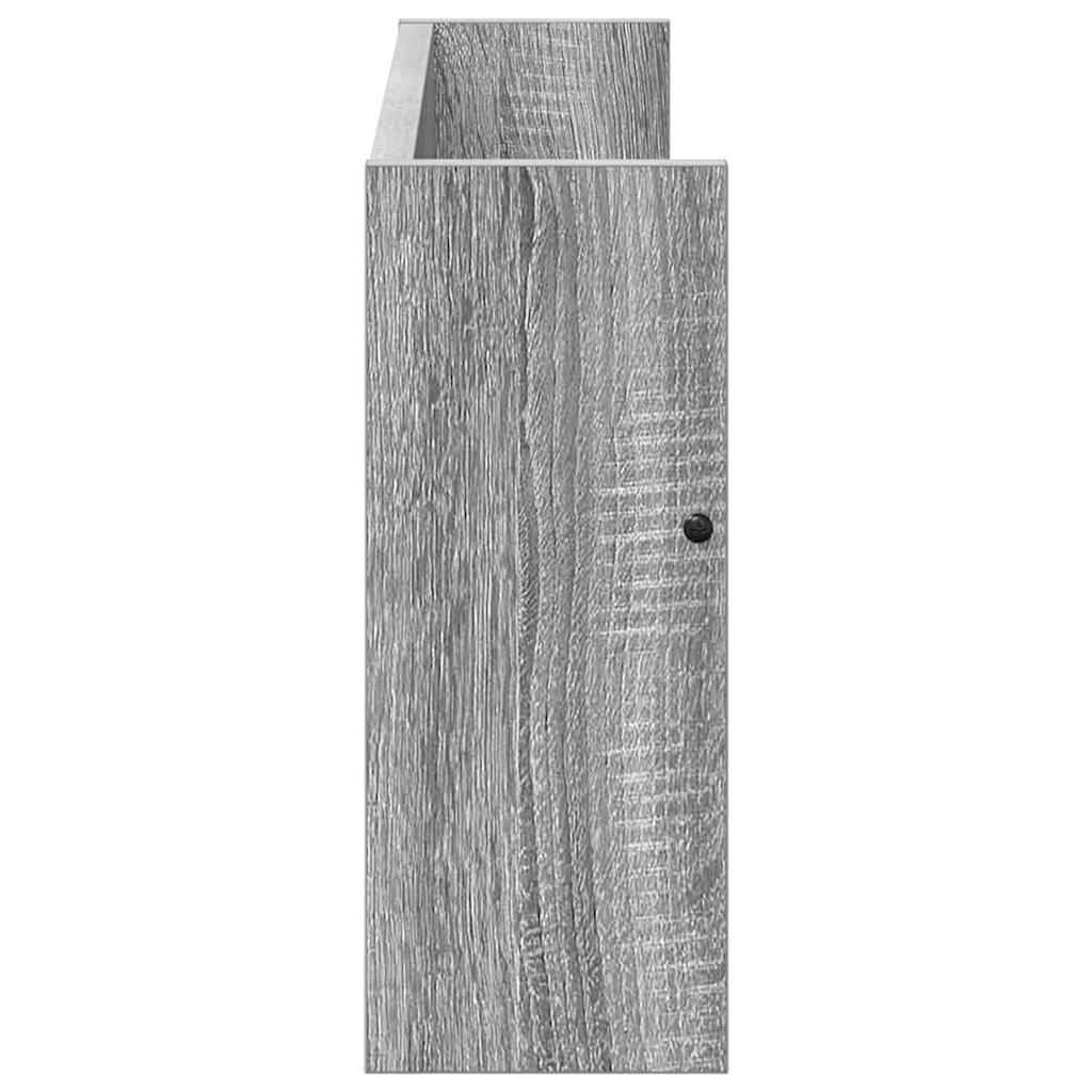 Magasinreol med hylle Grå Sonoma 60 x 12 x 30 cm Konstruert tre