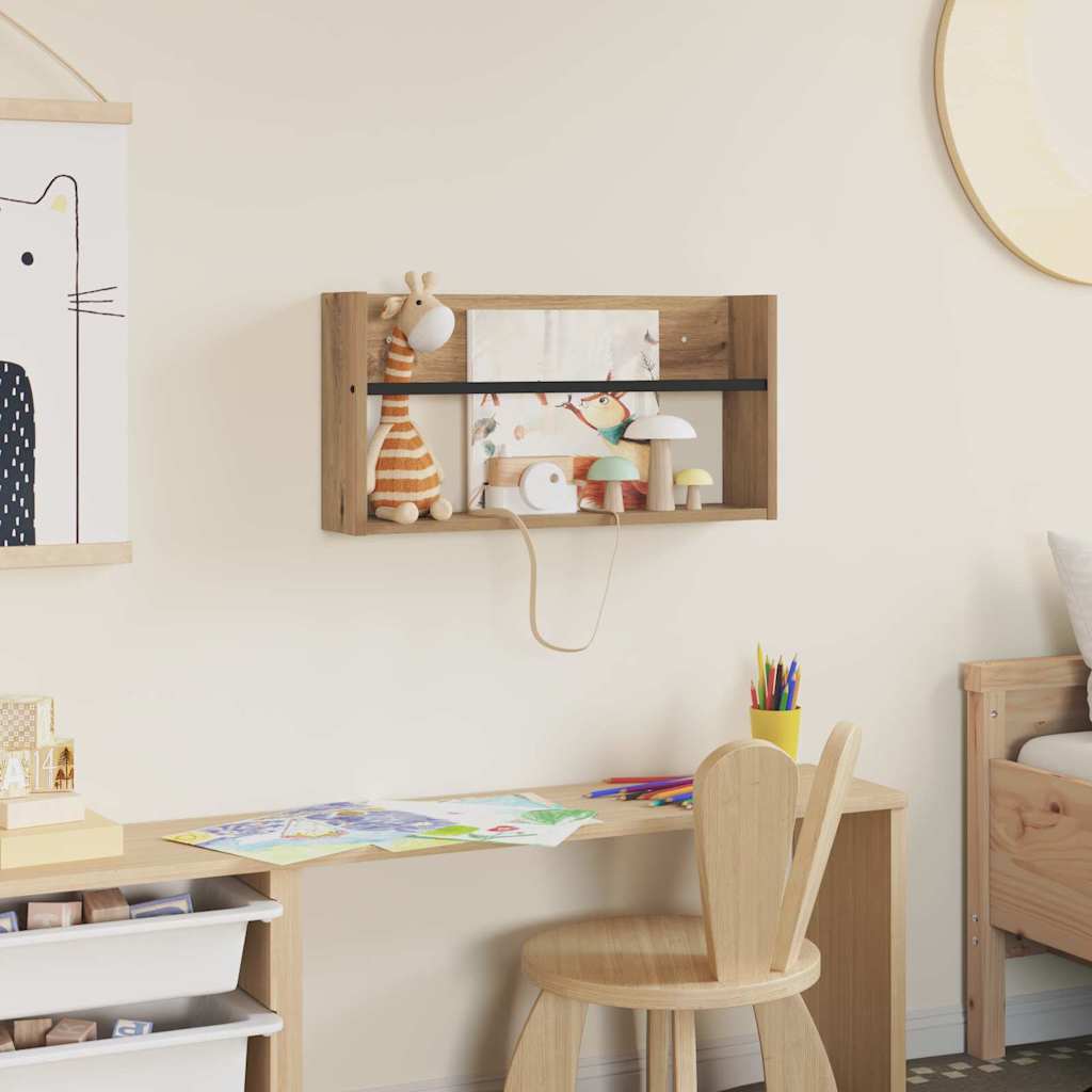 Magasinreol Artisan Eik 60 x 12 x 30 cm Konstruert tre
