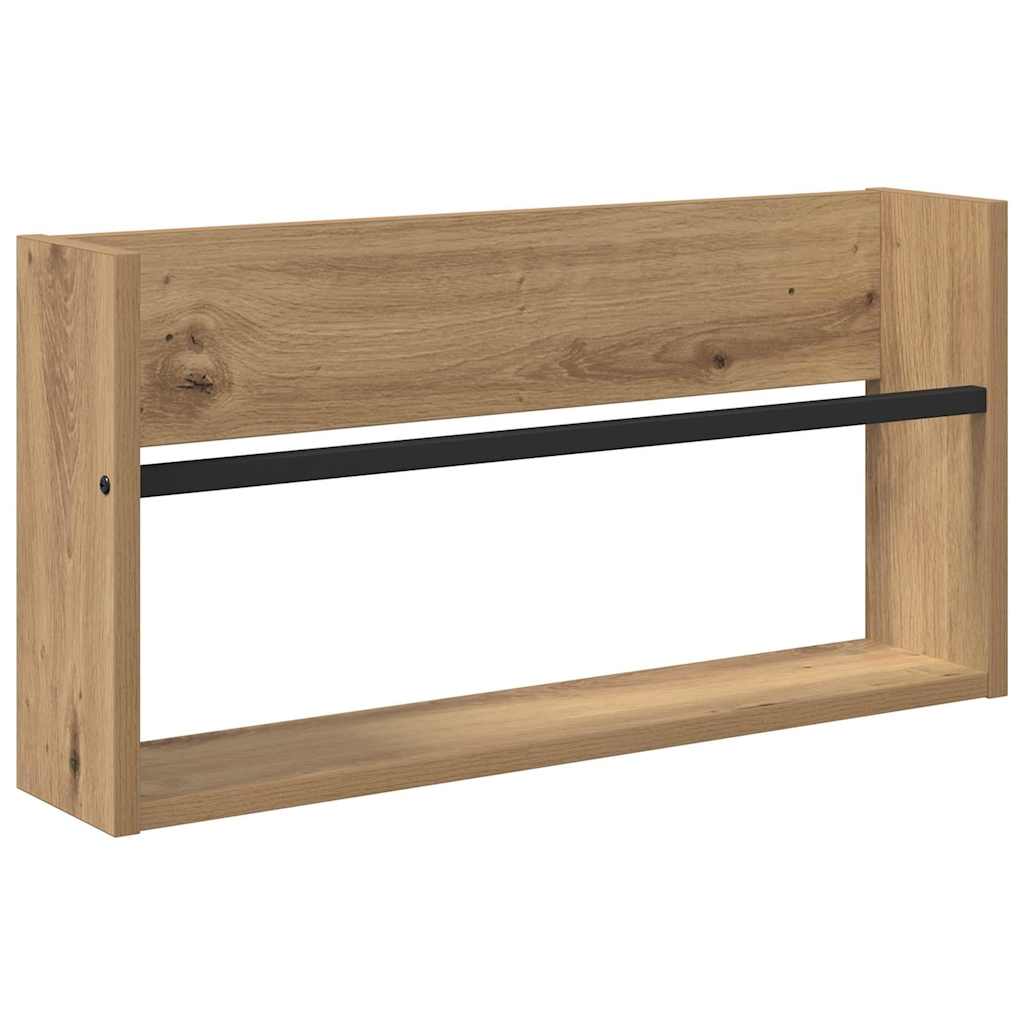 Magasinreol 2 stk. Artisan Eik 60 x 12 x 30 cm Konstruert tre