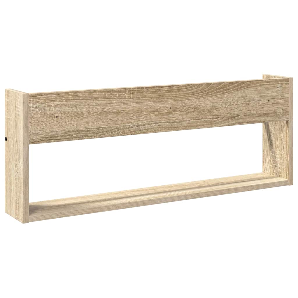 Magasinreol med hylle Sonoma eik 80 x 12 x 30 cm Konstruert tre