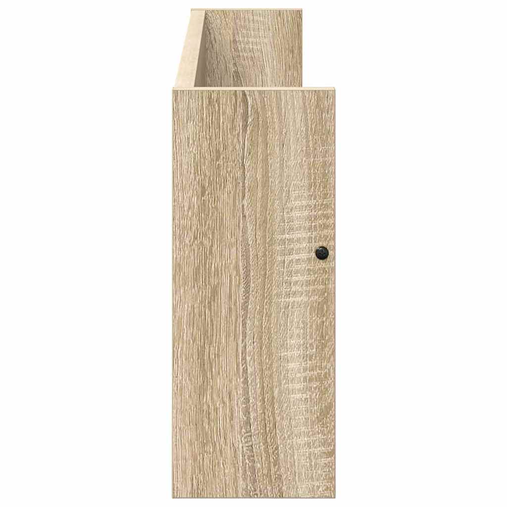 Magasinreol 2 pcs Sonoma eik 80 x 12 x 30 cm Konstruert tre