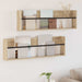 Magasinreol 2 pcs Sonoma eik 100 x 12 x 30 cm Konstruert tre