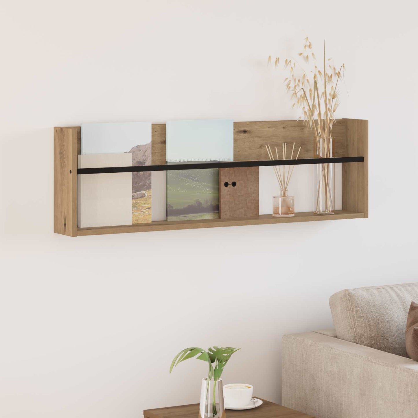 Magasinreol Artisan Eik 100 x 12 x 30 cm Konstruert tre