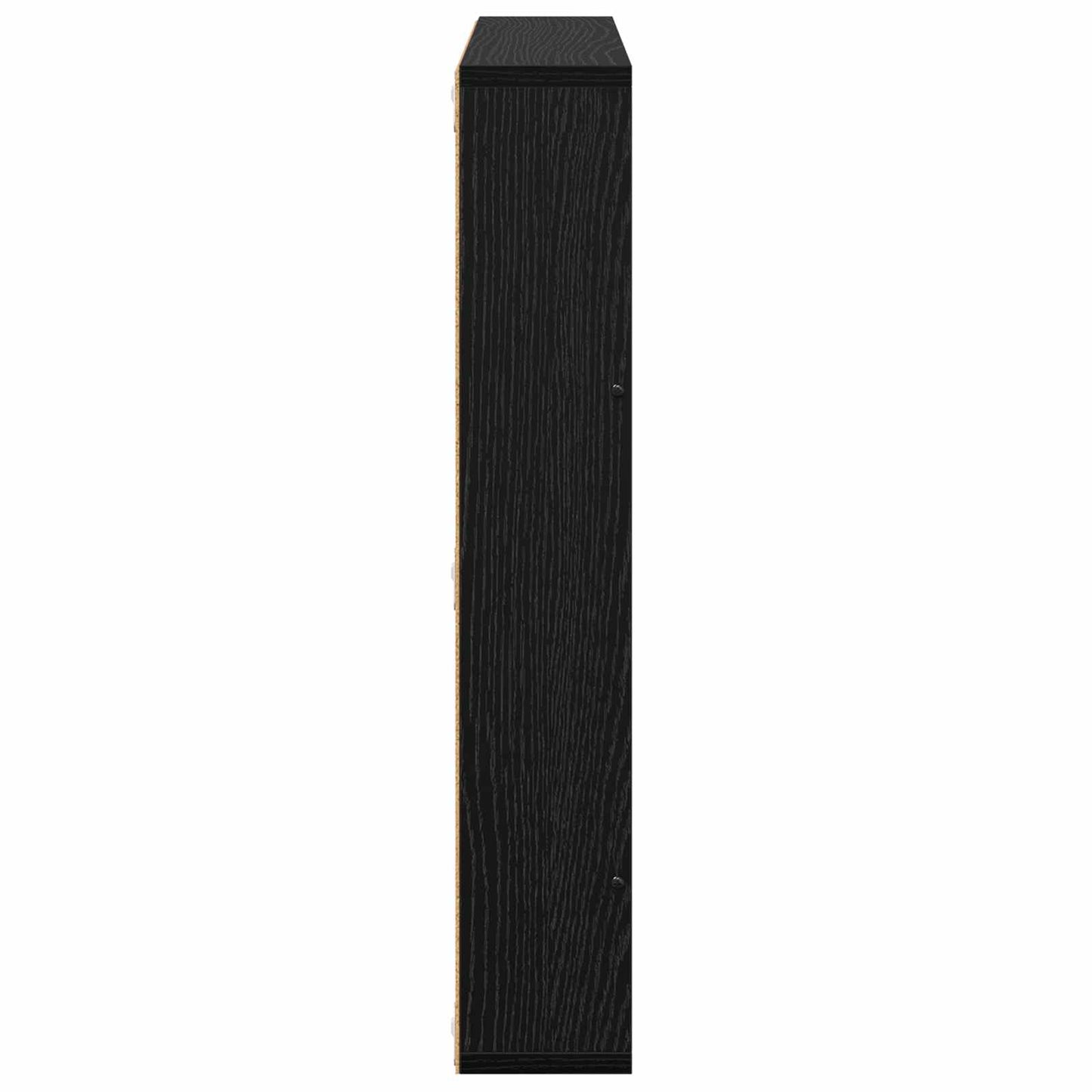Magasinreol med hylle Svart Eik 60 x 12 x 70 cm Konstruert tre