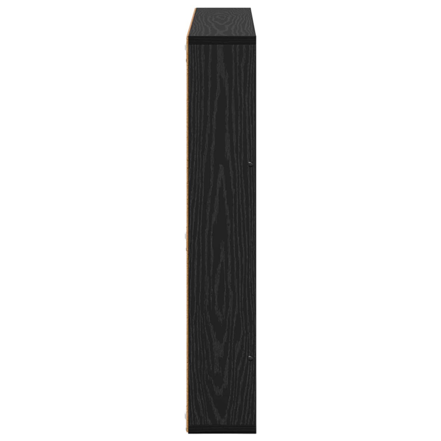 Magasinreol med hylle Svart Eik 80 x 12 x 70 cm Konstruert tre