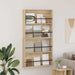 Magasinreol 2 pcs Sonoma eik 80 x 12 x 70 cm Konstruert tre