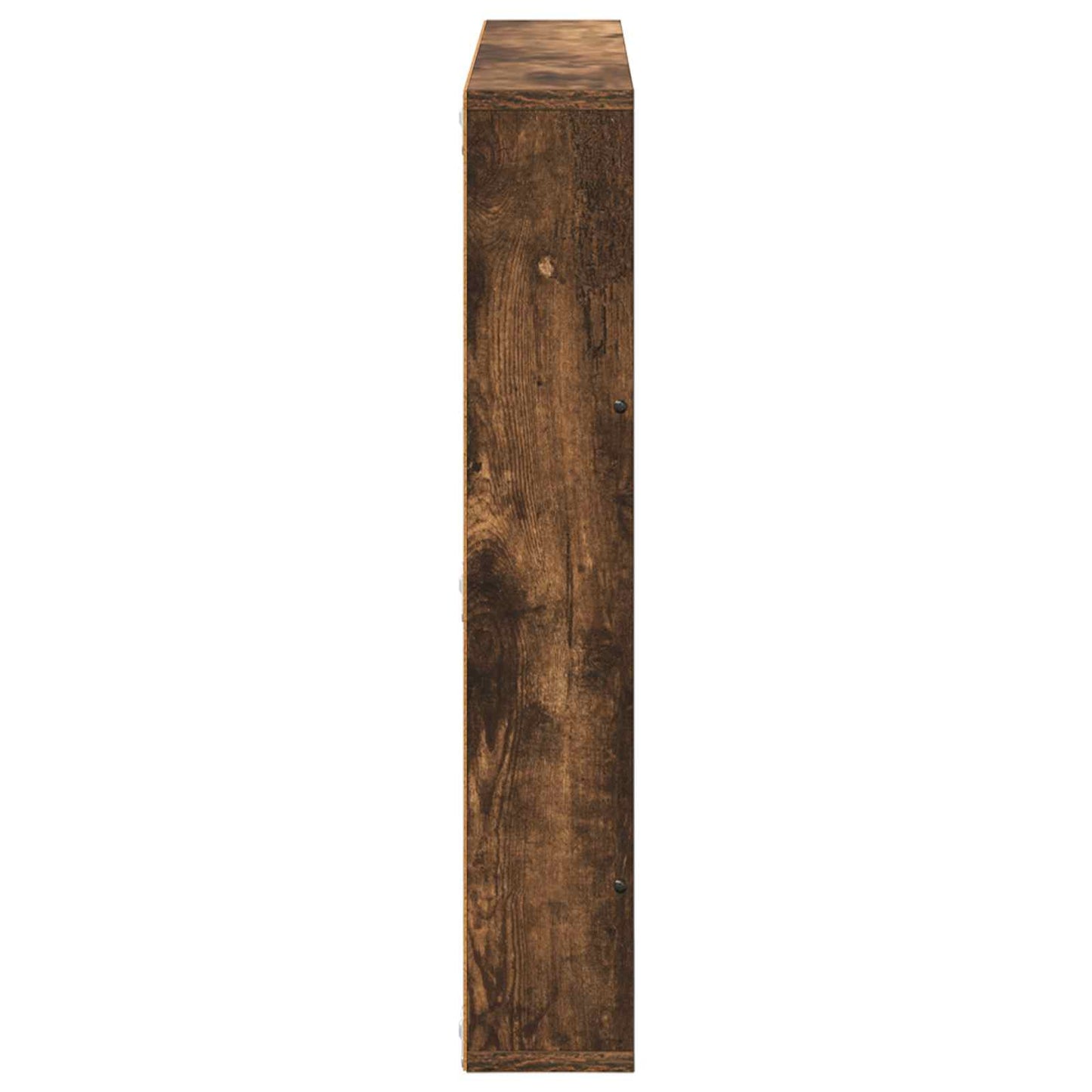 Magasinreol med hylle Røkt eik 80 x 12 x 70 cm Konstruert tre