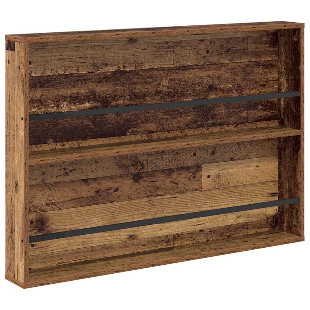 Magasinreol 2 pcs Gammelt tre 100 x 12 x 70 cm Konstruert tre