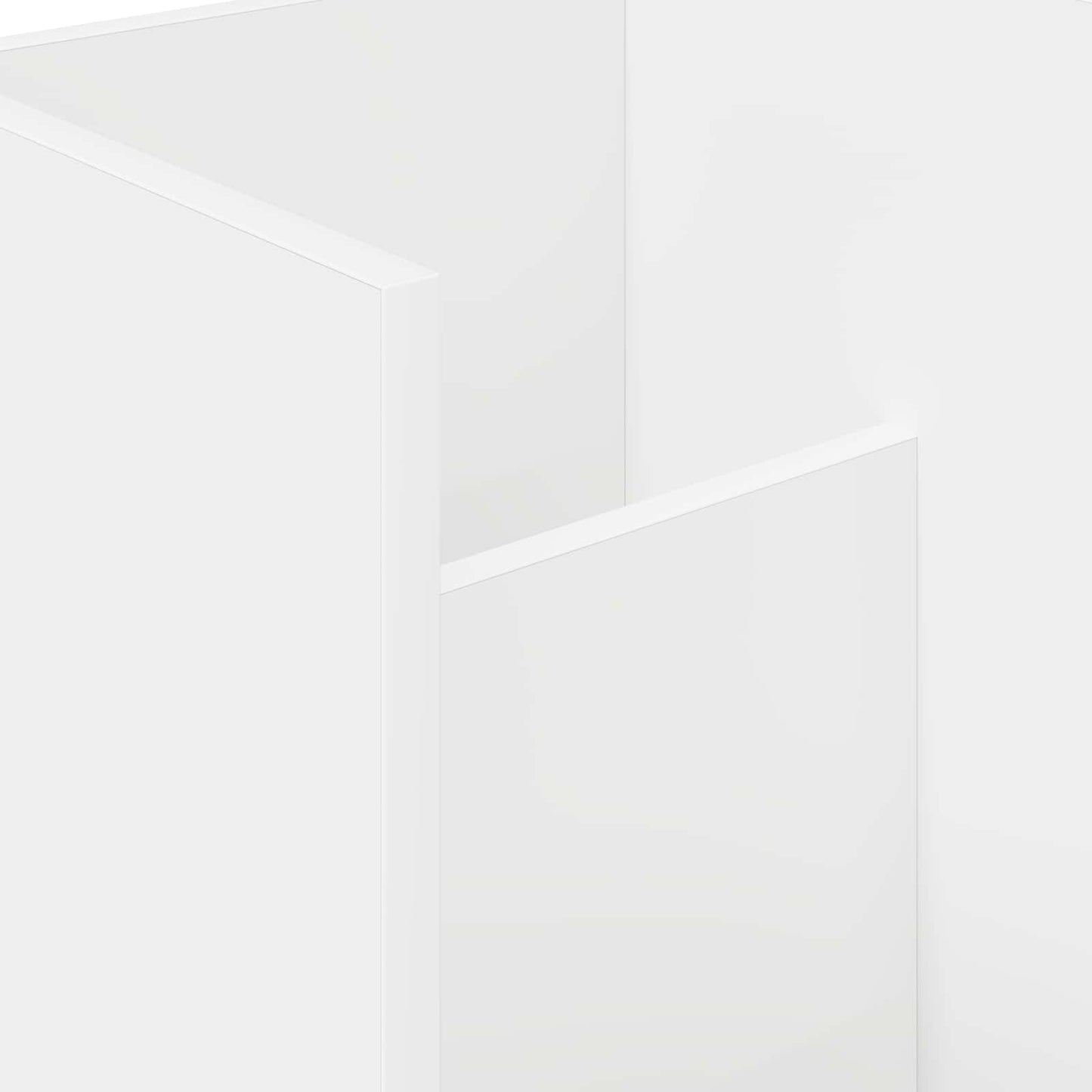 Magasinreol med hylle Hvit 35 x 35 x 45 cm Konstruert tre