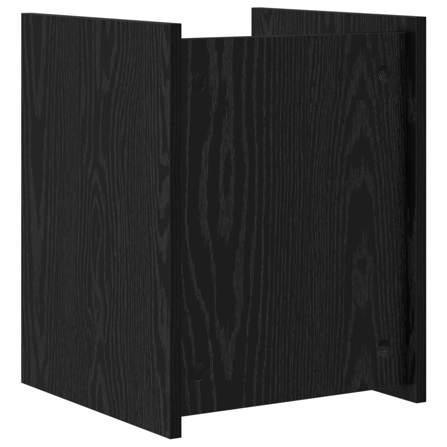 Magasinreol med hylle Svart Eik 35 x 35 x 45 cm Konstruert tre