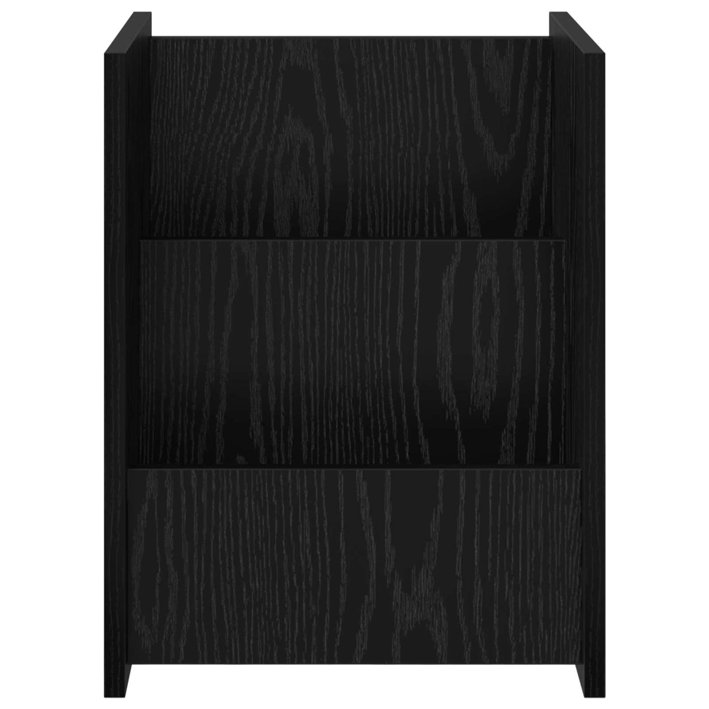 Magasinreol med hylle Svart Eik 35 x 35 x 45 cm Konstruert tre