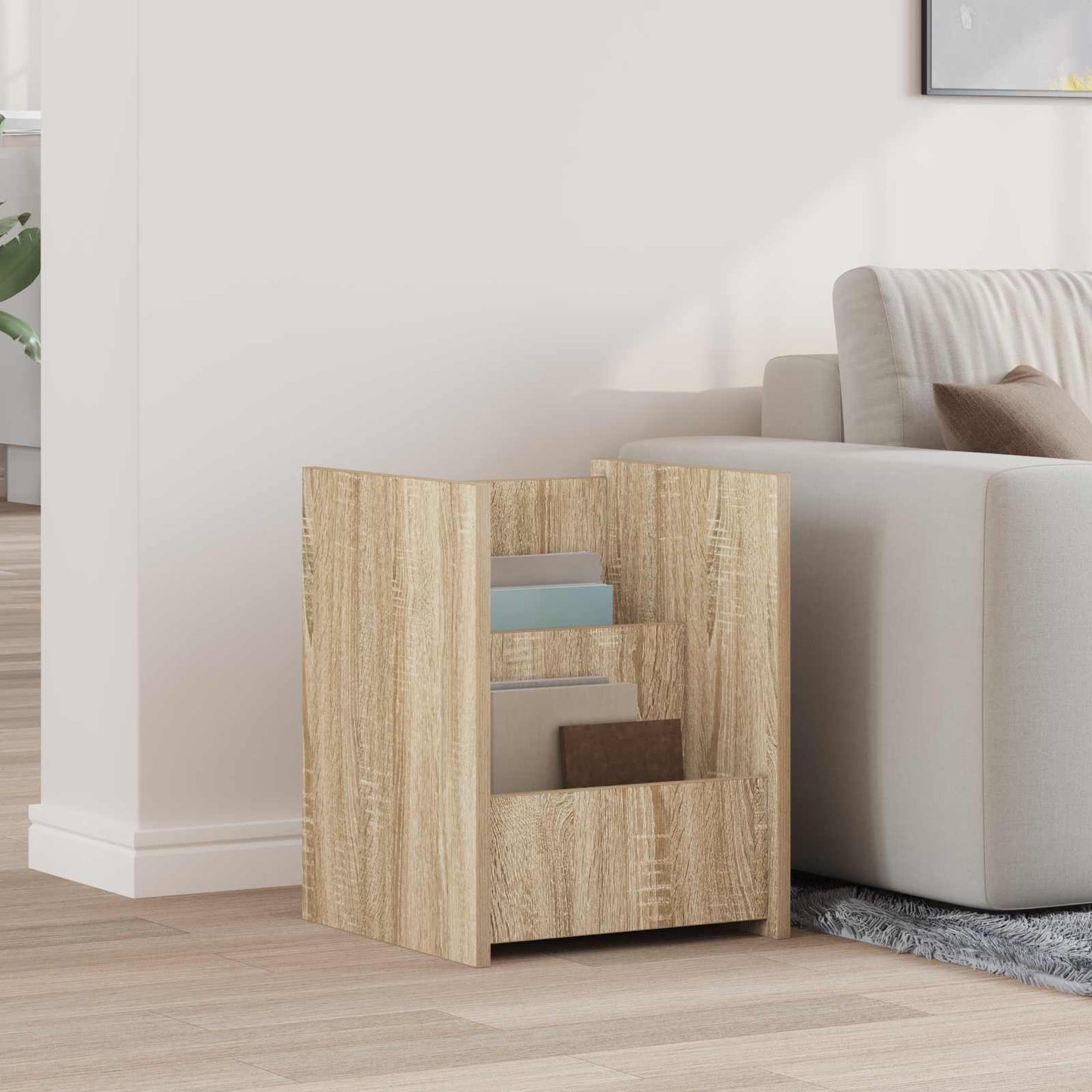 Magasinreol med hylle Sonoma eik 35 x 35 x 45 cm Konstruert tre