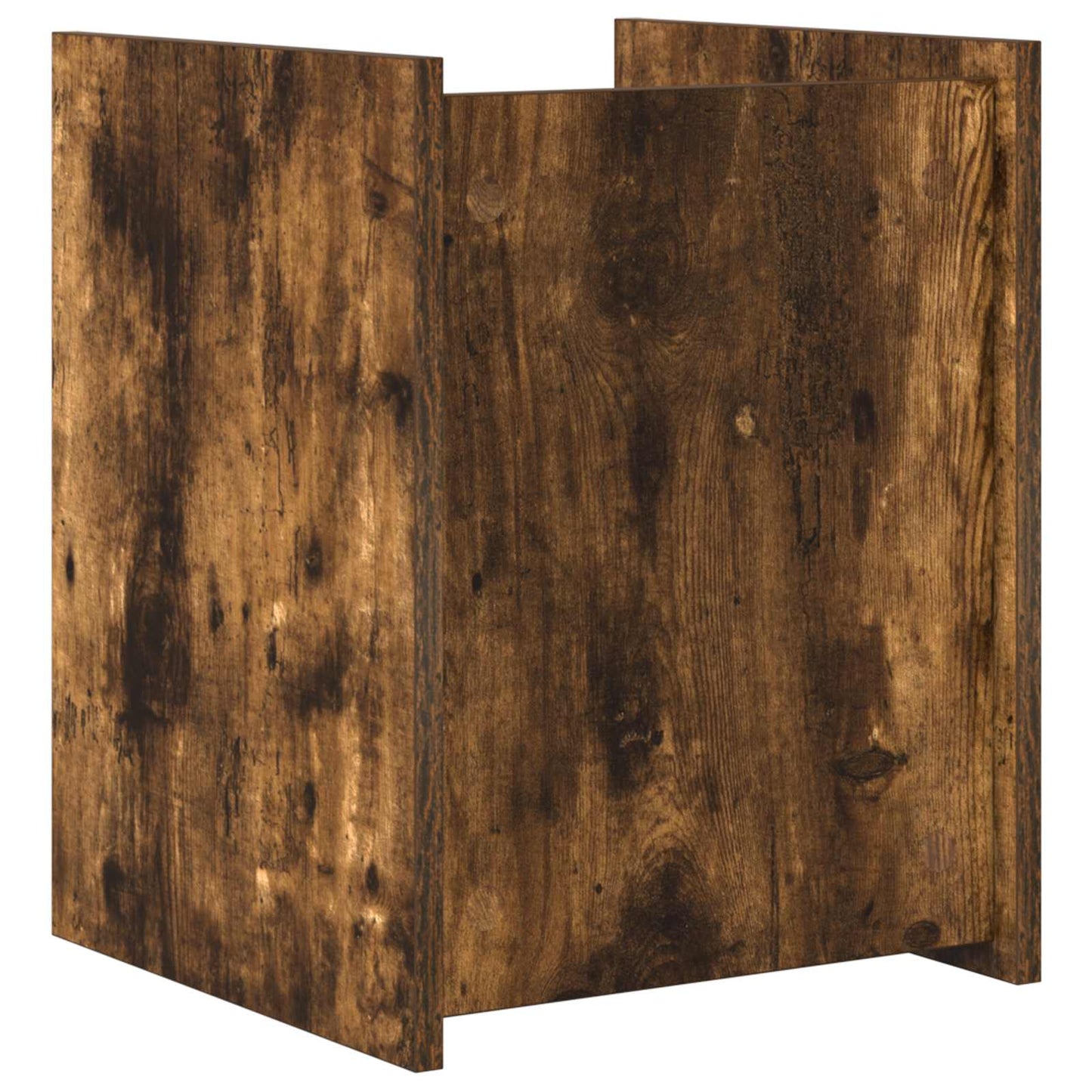 Magasinreol med hylle Røkt eik 35 x 35 x 45 cm Konstruert tre
