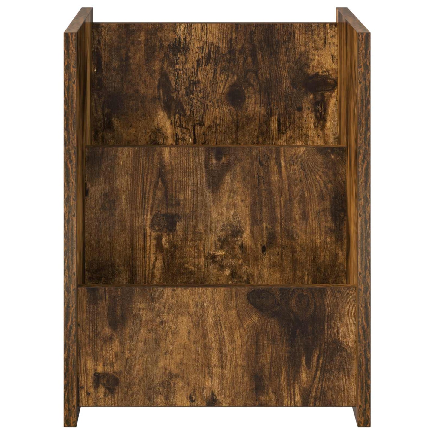 Magasinreol med hylle Røkt eik 35 x 35 x 45 cm Konstruert tre