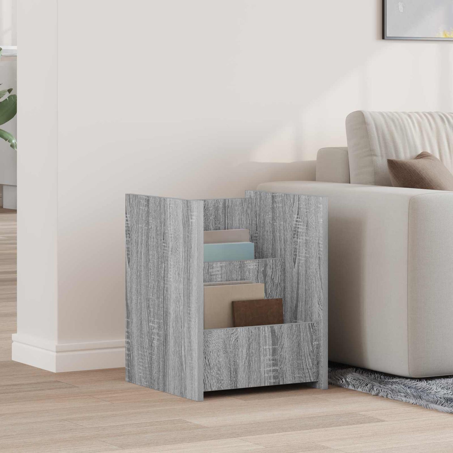 Magasinreol med hylle Grå Sonoma 35 x 35 x 45 cm Konstruert tre