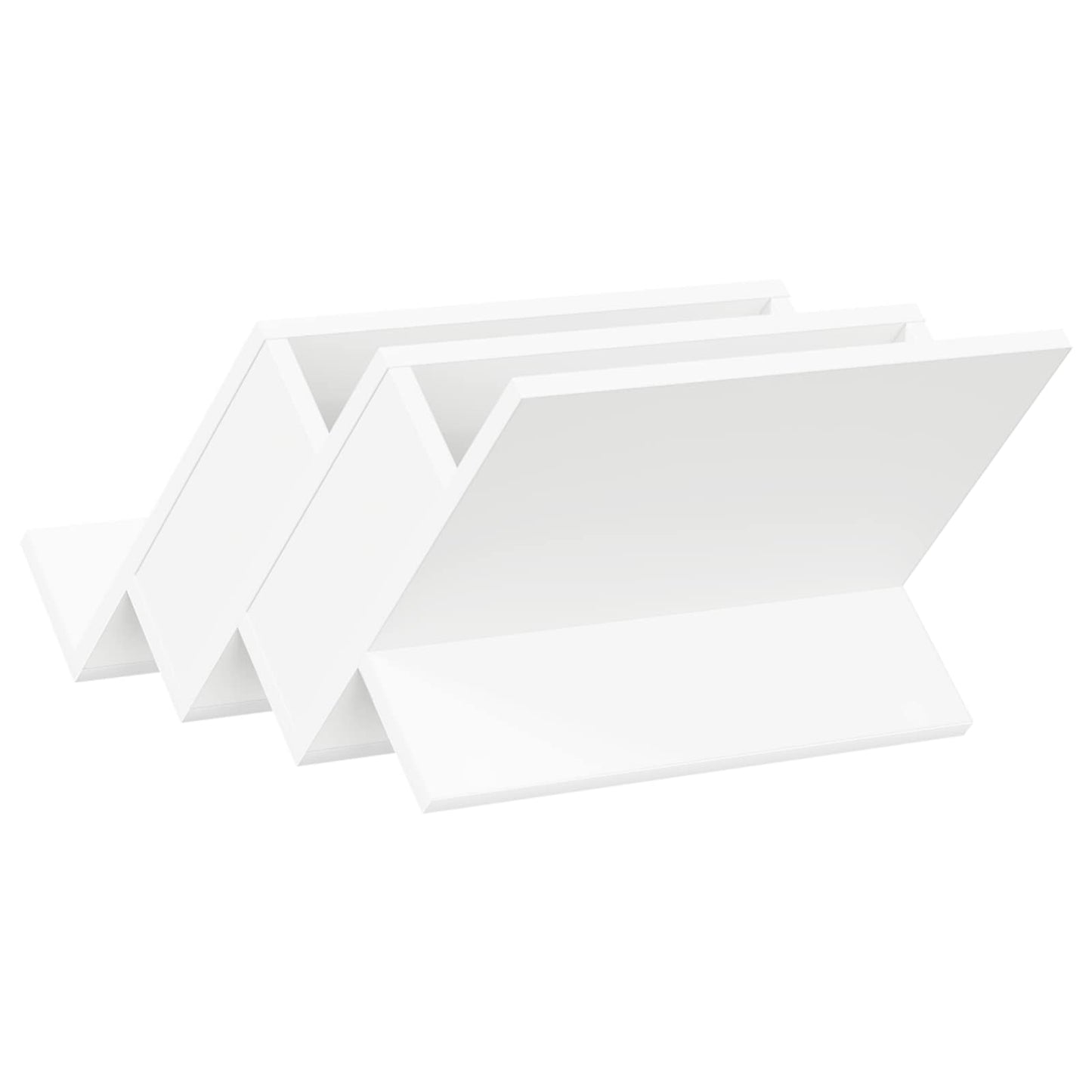 Magasinreol med hylle Hvit 53 x 40 x 28,5 cm Konstruert tre