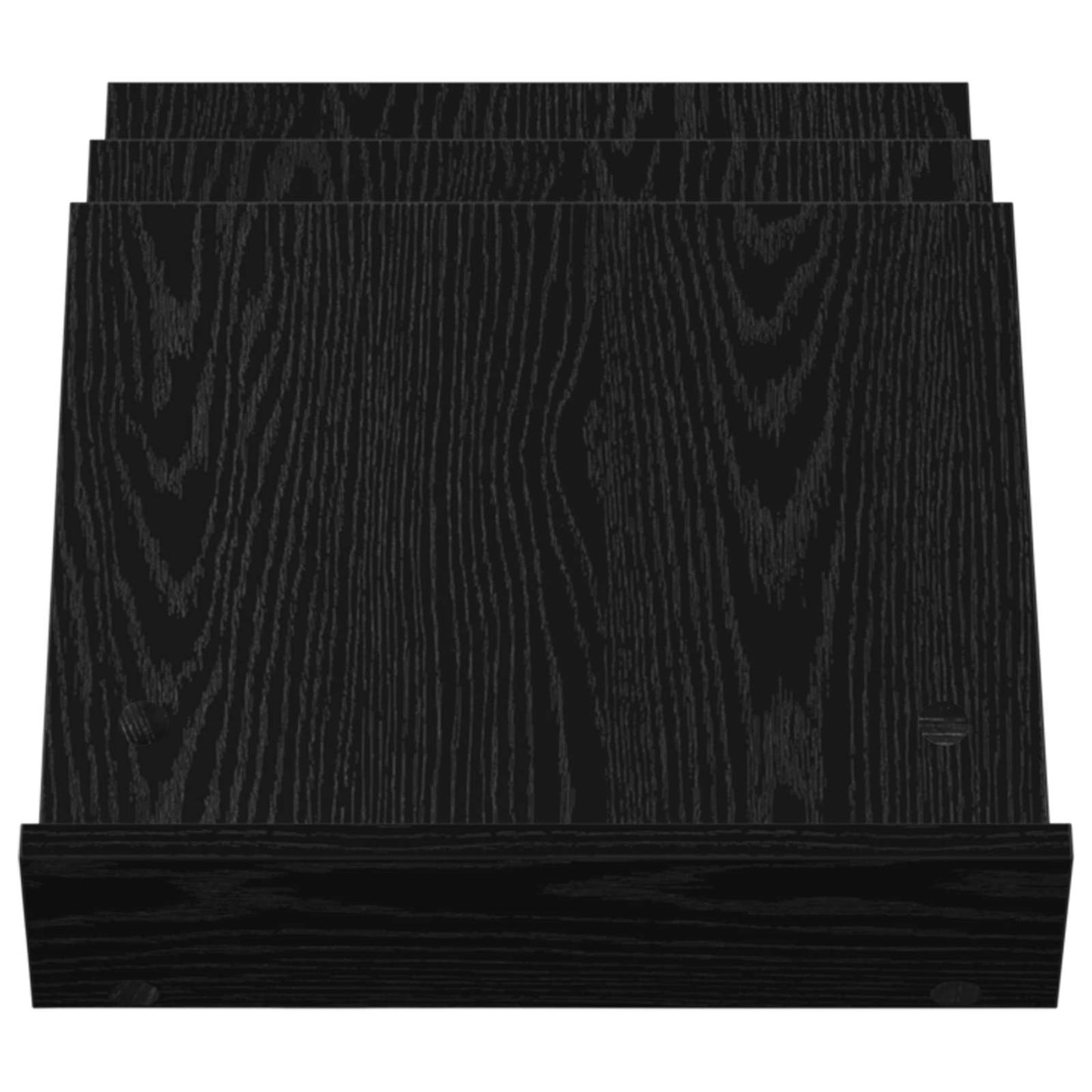 Magasinreol Svart Eik 53 x 40 x 28,5 cm Konstruert tre