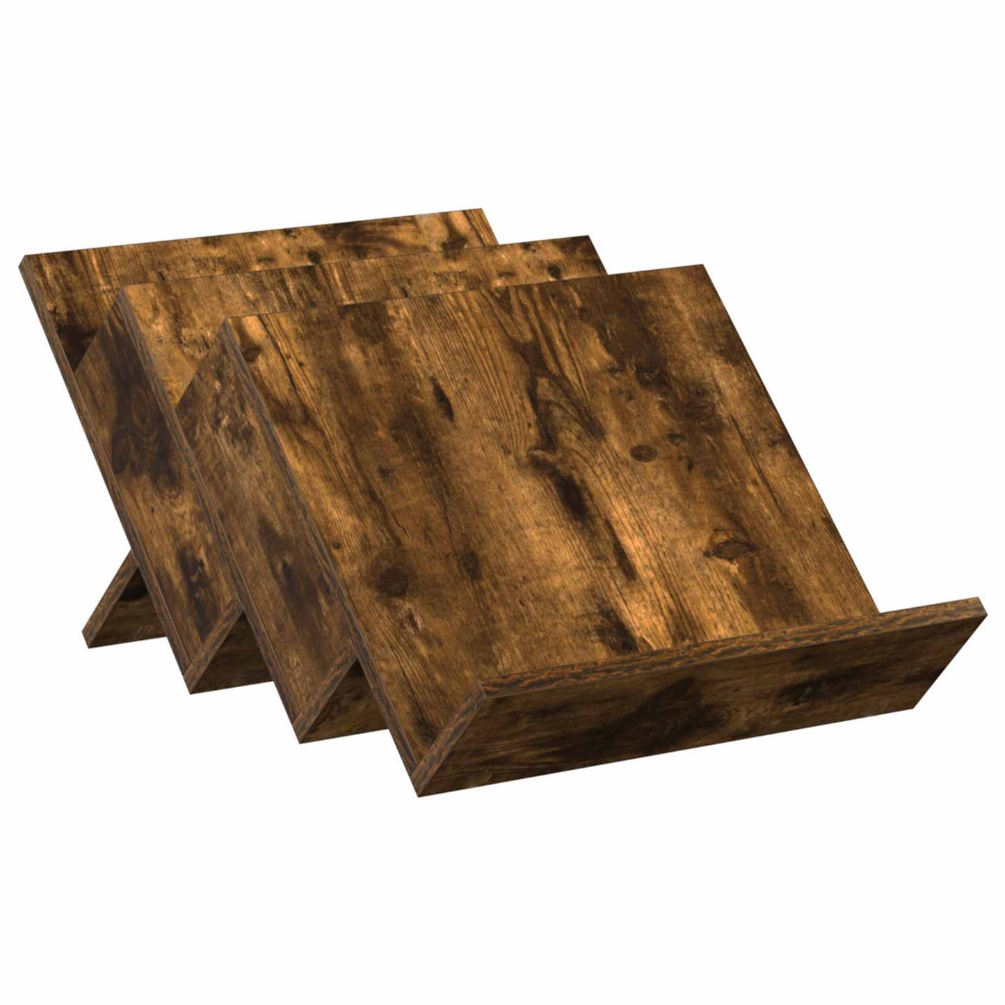 Magasinreol med hylle Røkt eik 53 x 40 x 28,5 cm Konstruert tre