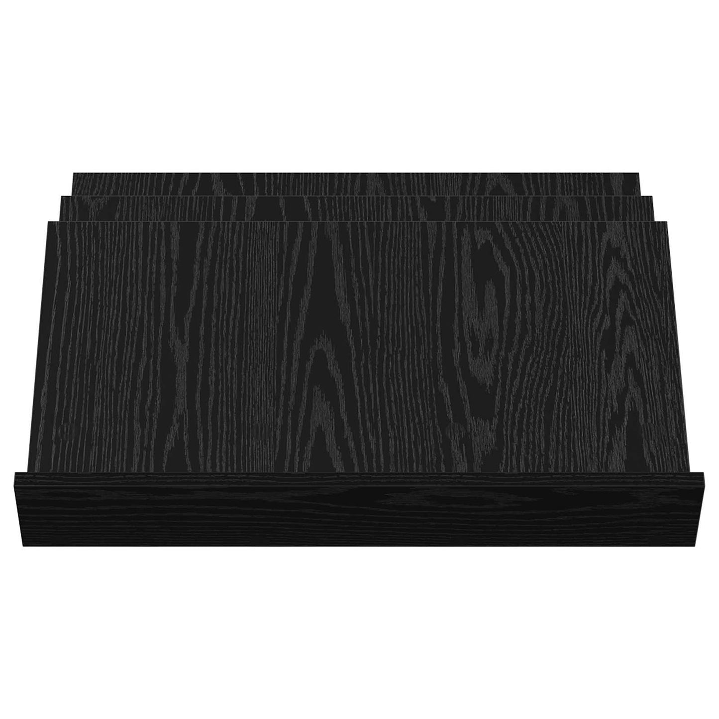 Magasinreol Svart Eik 65 x 53 x 28,5 cm Konstruert tre