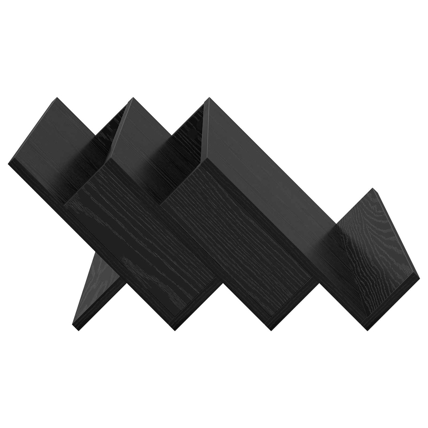 Magasinreol Svart Eik 65 x 53 x 28,5 cm Konstruert tre