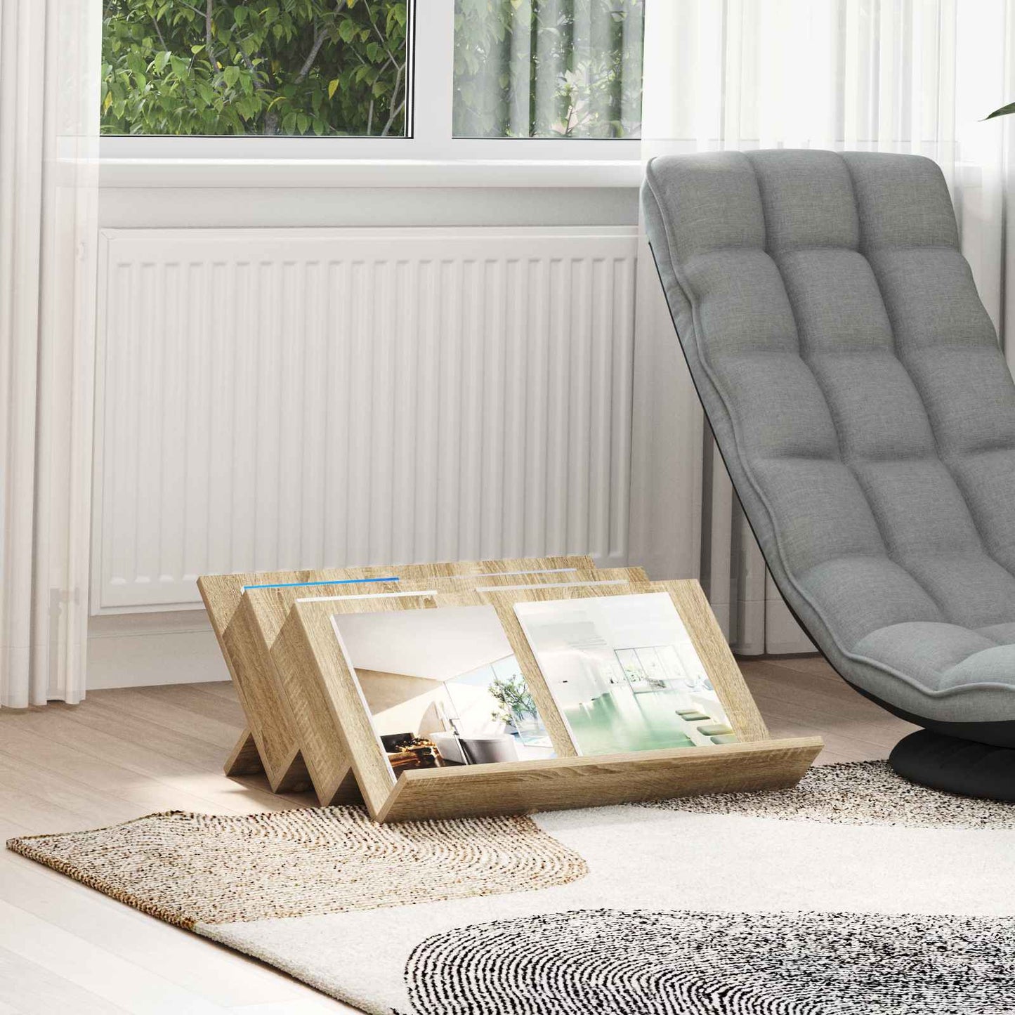 Magasinreol Sonoma eik 65 x 53 x 28,5 cm Konstruert tre