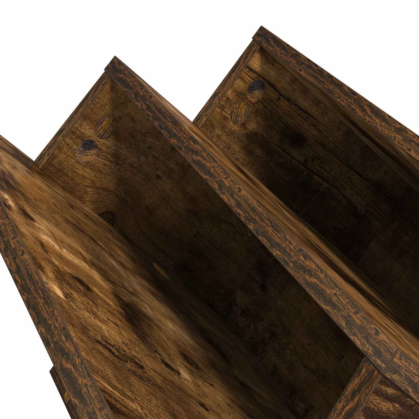 Magasinreol med hylle Røkt eik 65 x 53 x 28,5 cm Konstruert tre