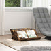 Magasinreol med hylle Røkt eik 65 x 53 x 28,5 cm Konstruert tre