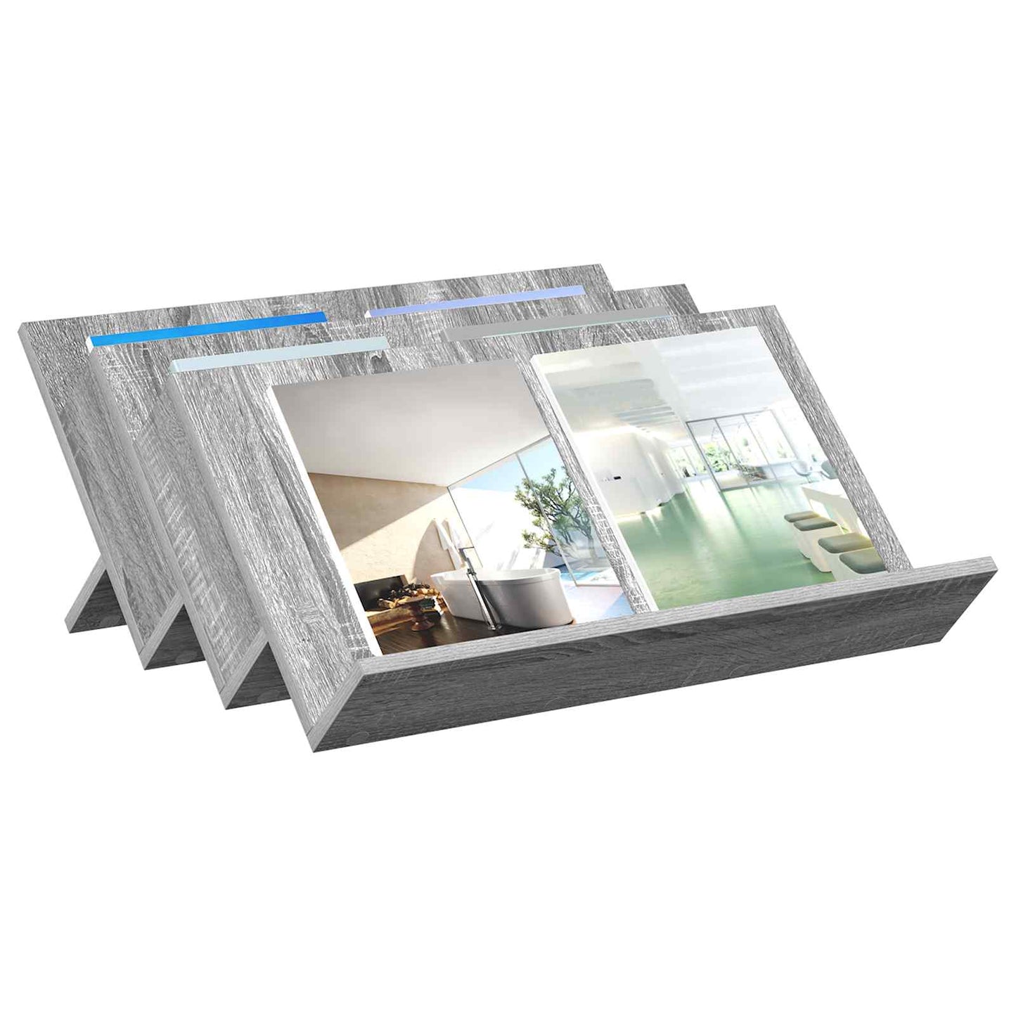 Magasinreol Grå Sonoma 65 x 53 x 28,5 cm Konstruert tre