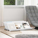Magasinreol med hylle Hvit 90 x 53 x 28,5 cm Konstruert tre
