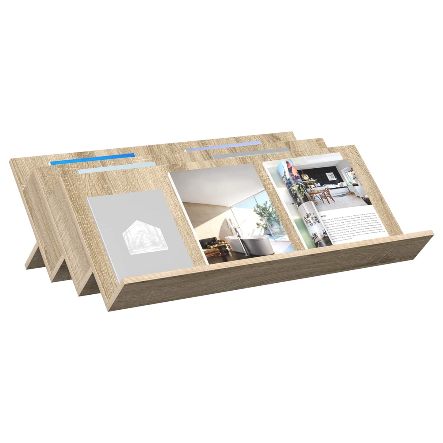 Magasinreol Sonoma eik 90 x 53 x 28,5 cm Konstruert tre