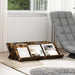 Magasinreol med hylle Røkt eik 90 x 53 x 28,5 cm Konstruert tre