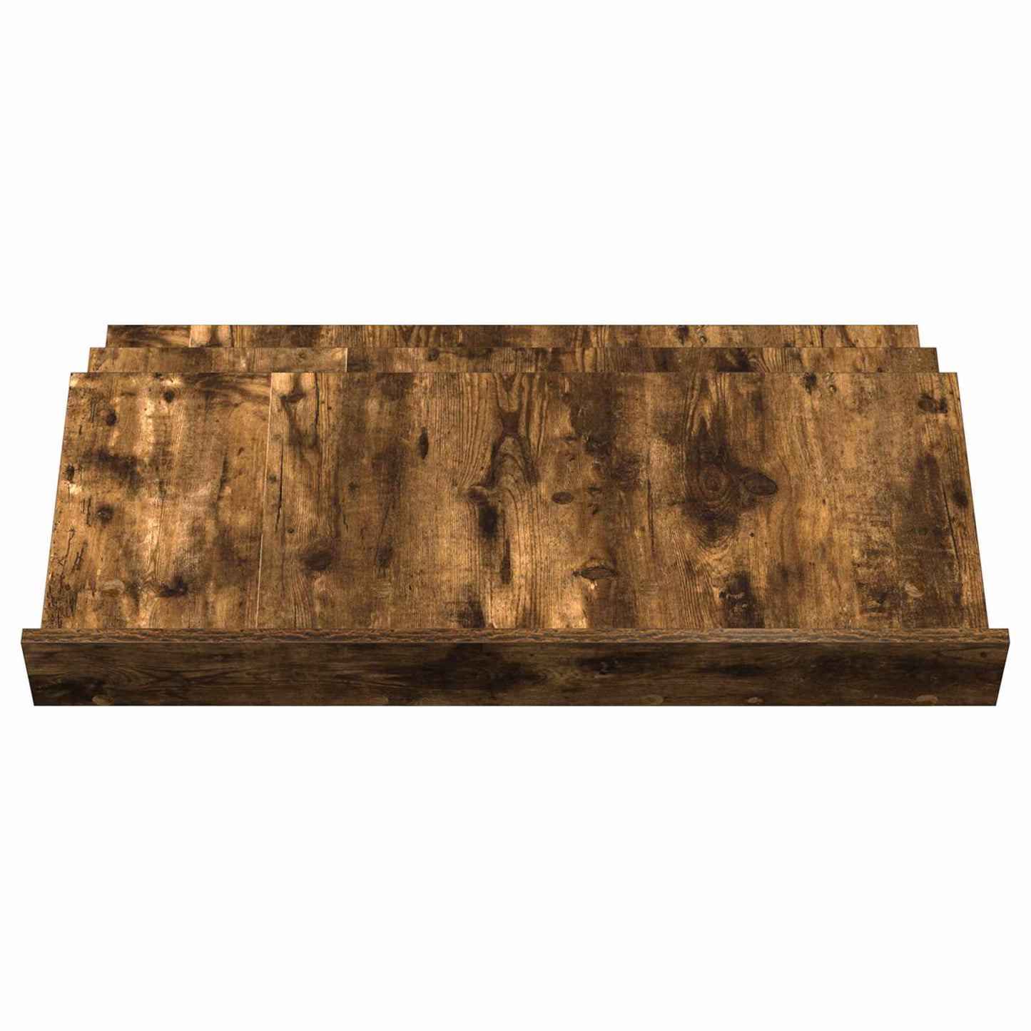 Magasinreol med hylle Røkt eik 90 x 53 x 28,5 cm Konstruert tre