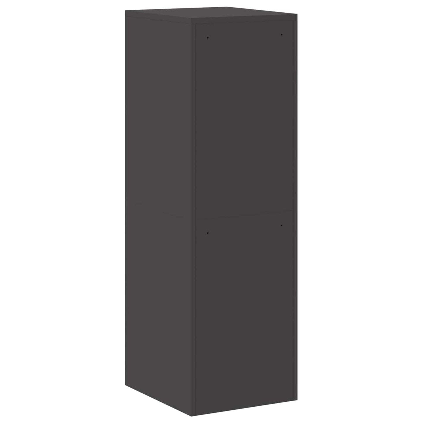 Arkivskap med lås 2 pcs Svart 44 x 50 x 139 cm Kaldvalsget Stål