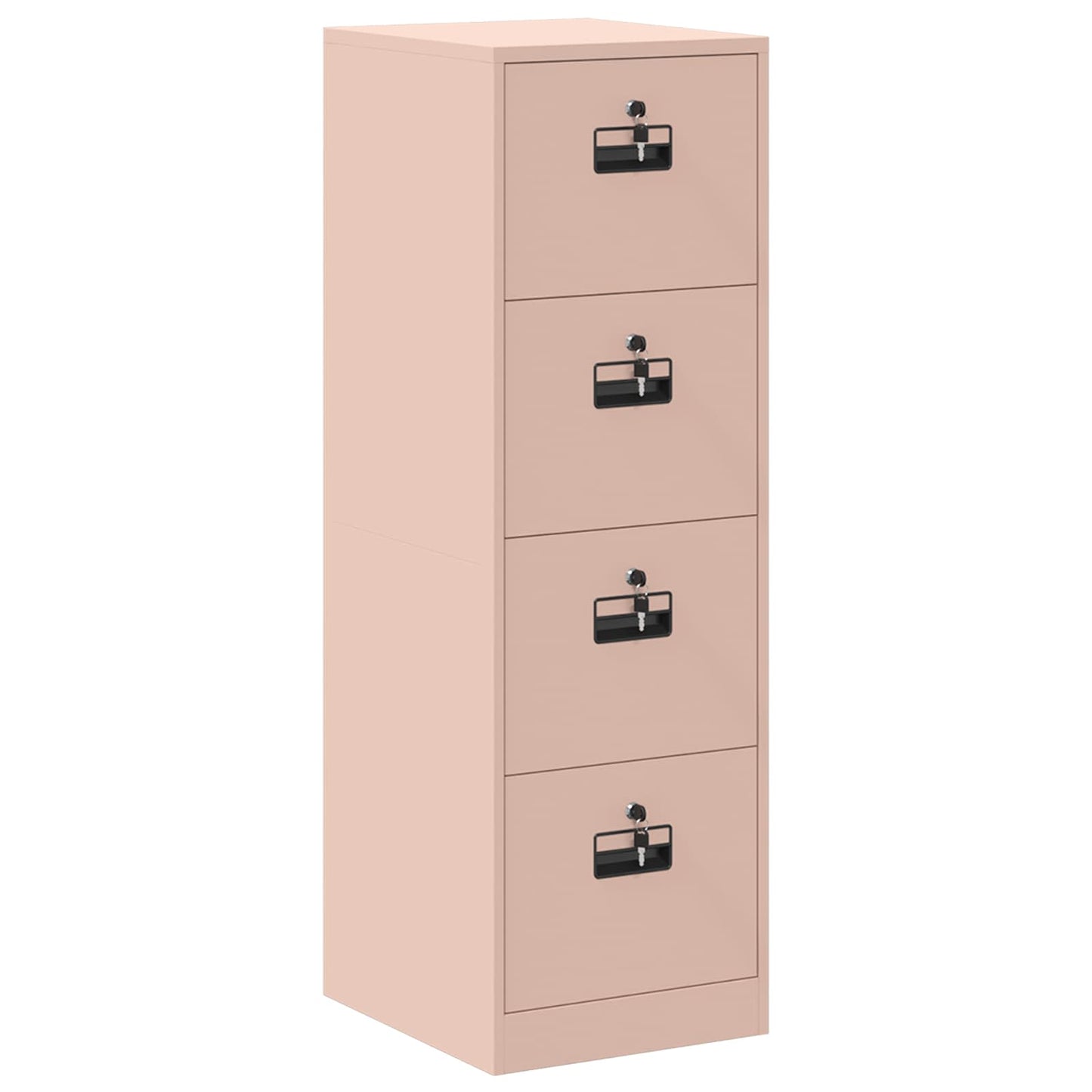 Arkivskap med lås 2 pcs Rosa 44 x 50 x 139 cm Kaldvalsget Stål