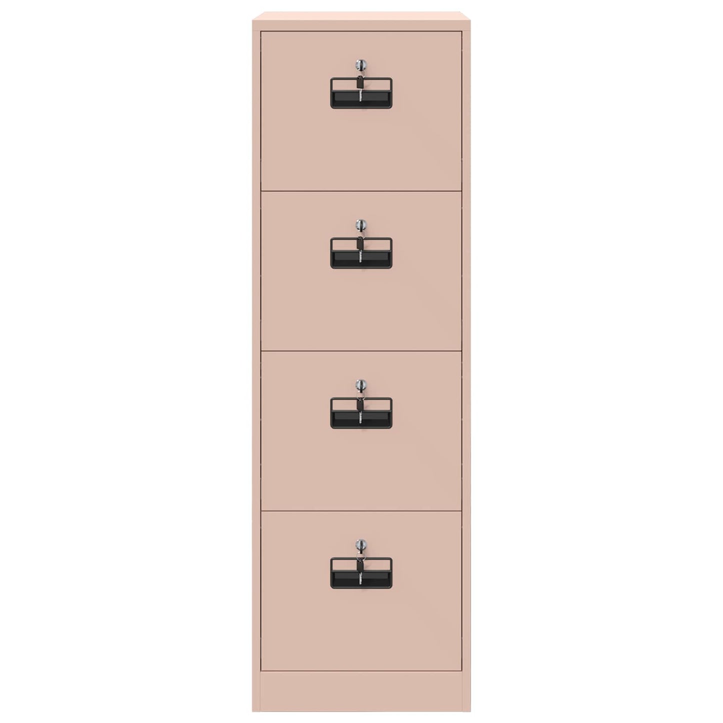 Arkivskap med lås 2 pcs Rosa 44 x 50 x 139 cm Kaldvalsget Stål