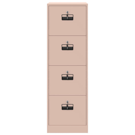 Arkivskap med lås 2 pcs Rosa 44 x 50 x 139 cm Kaldvalsget Stål