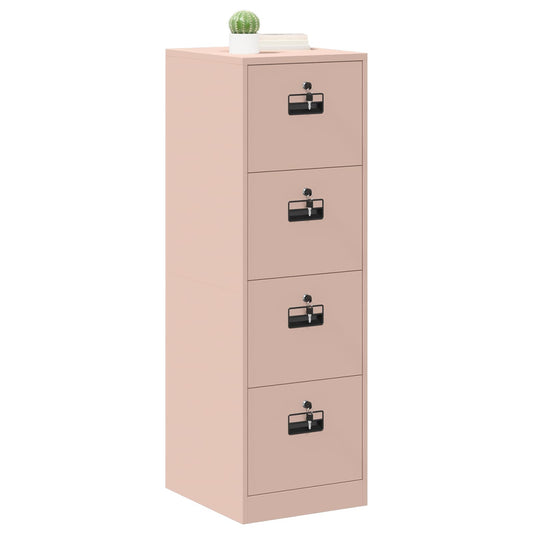 Arkivskap med lås 2 pcs Rosa 44 x 50 x 139 cm Kaldvalsget Stål